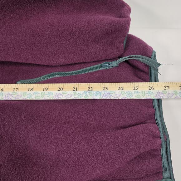 Vintage Columbia Jacket Mens XL Burgundy/Green Aztec Fleece Full Zip Made in USA - Picture 11 of 11